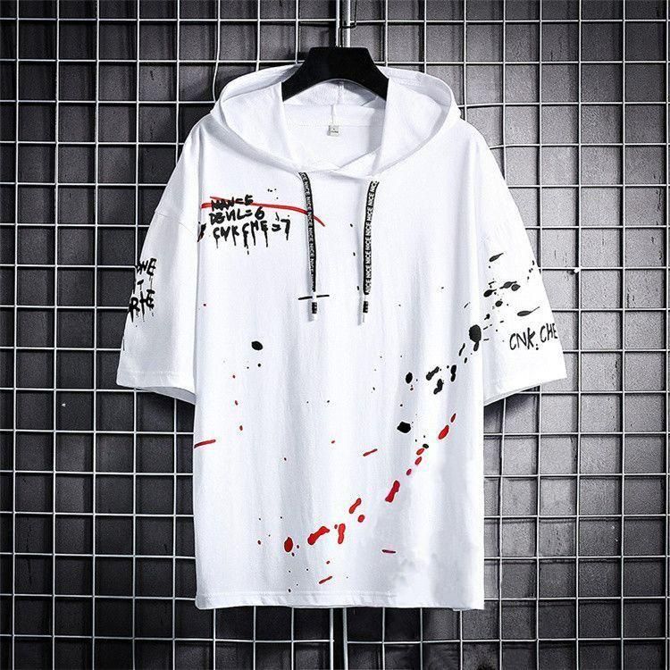Half Sleeves Hooded Neck Men's T-Shirt