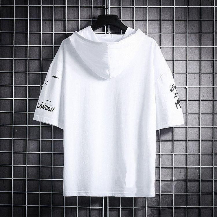 Half Sleeves Hooded Neck Men's T-Shirt