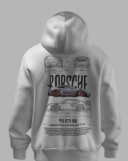 Men's Graphic Print white Hoodie